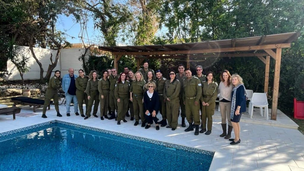 The OneFamily organization hosts a unique day retreat for 25 of the most senior officers of the “IDF Casualty Center,” Jan. 21, 2024. Credit: OneFamily.