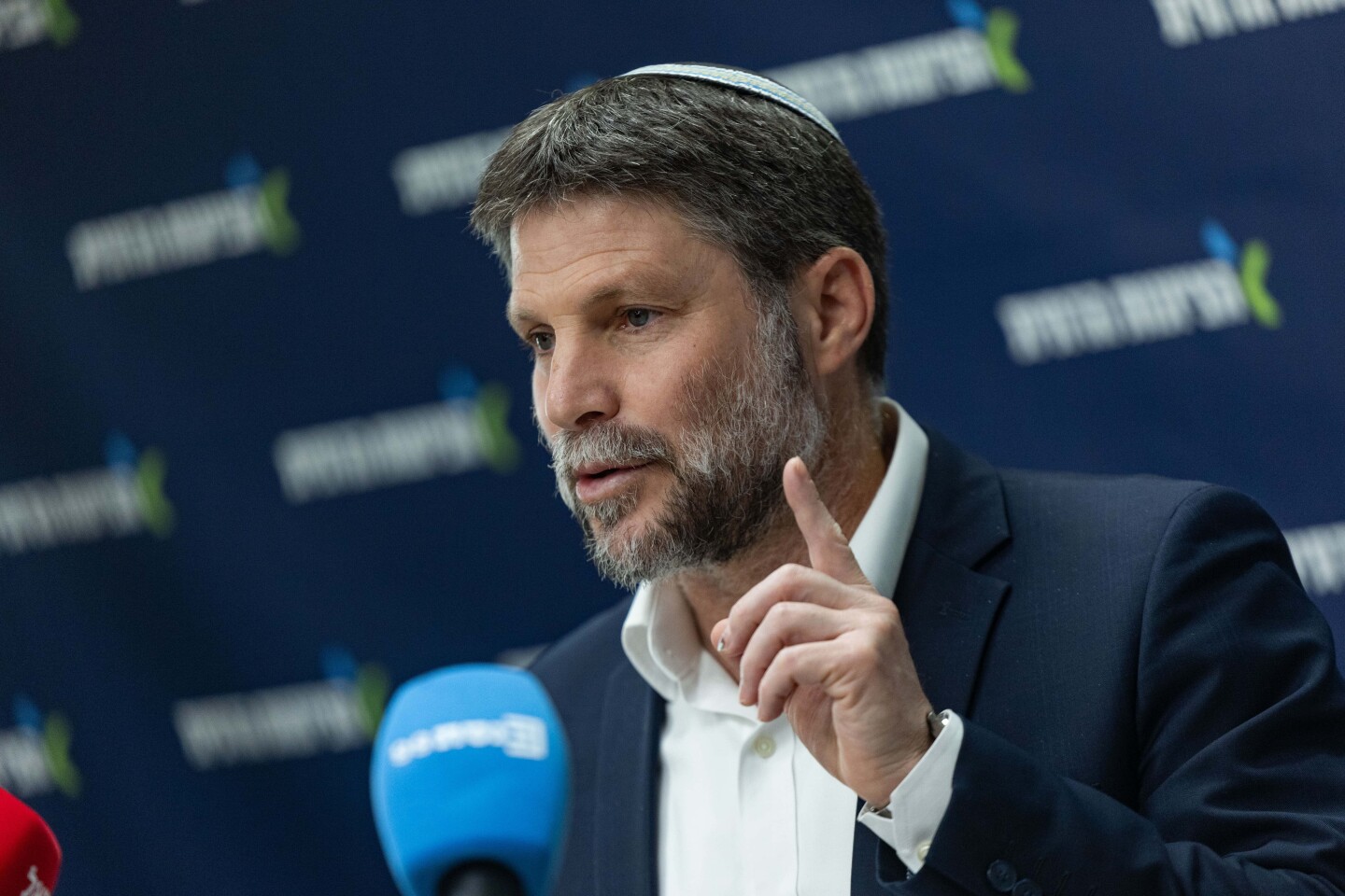 Israeli Finance Minister Bezalel Smotrich leads the Religious Zionism Party's faction meeting at the Knesset, the Israeli parliament in Jerusalem, Jan. 5, 2026. Photo by Yonatan Sindel/Flash90.