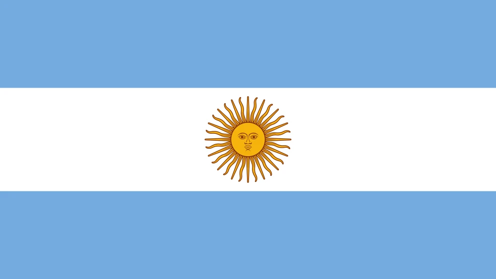 Argentinian flag. Credit: Wikimedia Commons.