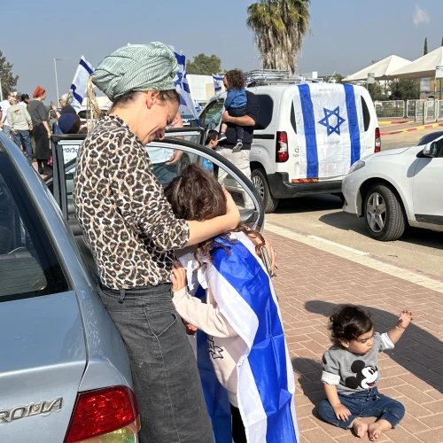 Eighty-two families evacuated from Shlomit on Oct. 8, 2023 prepare to return home, Feb. 29, 2024. Photo: Judy Lash Balint.