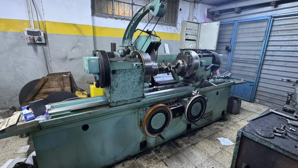 A weapons-making lathe discovered by Israeli forces in the Nablus (Shechem) area of Samaria, June 2026. Credit: Israel Defense Forces' Spokesperson's Unit.