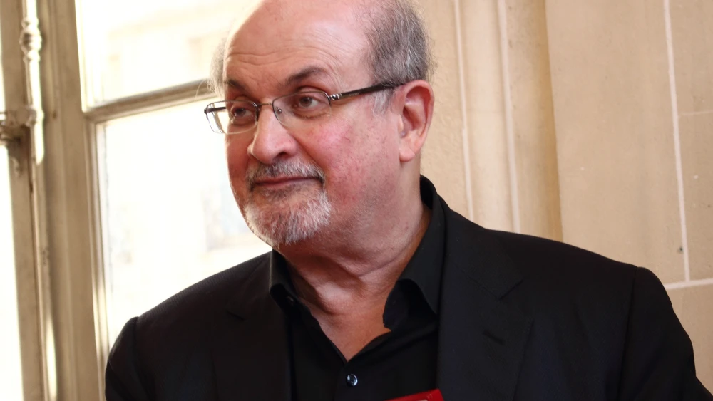 Salman Rushdie at Le Livre sur la Place in 2018. Credit: ActuaLitté via Wikimedia Commons.