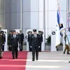 Former Chairman of the Joint Chiefs of Staff, General Joseph Dunford, was received by a full honor guard of IDF soldiers at the Israeli Defense Forces headquarters in Tel Aviv, May 9, 2017. Photo by Matty Stern/USA Embassy of Tel Aviv.