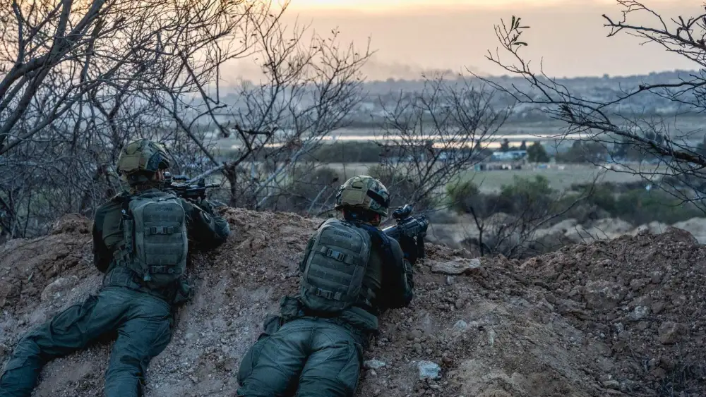 Israeli troops operating in the Hamas-ruled Gaza Strip, Dec. 6, 2023. Credit: IDF.