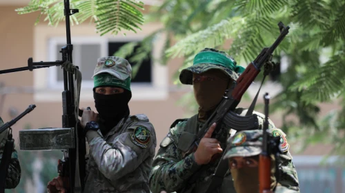 Hamas members in the Gaza Strip, Aug. 28, 2019. Photo by Hassan Jedi/Flash90.