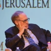 Harvard University law professor Alan Dershowitz on stage at the second annual Jerusalem Post Conference in New York City. Dershowitz and Jerusalem Post columnist Caroline Glick sharply disagreed on a two-state solution to the Israeli-Palestinian conflict, and Dershowitz's comments were laughed at by the audience. Credit: Maxine Dovere.