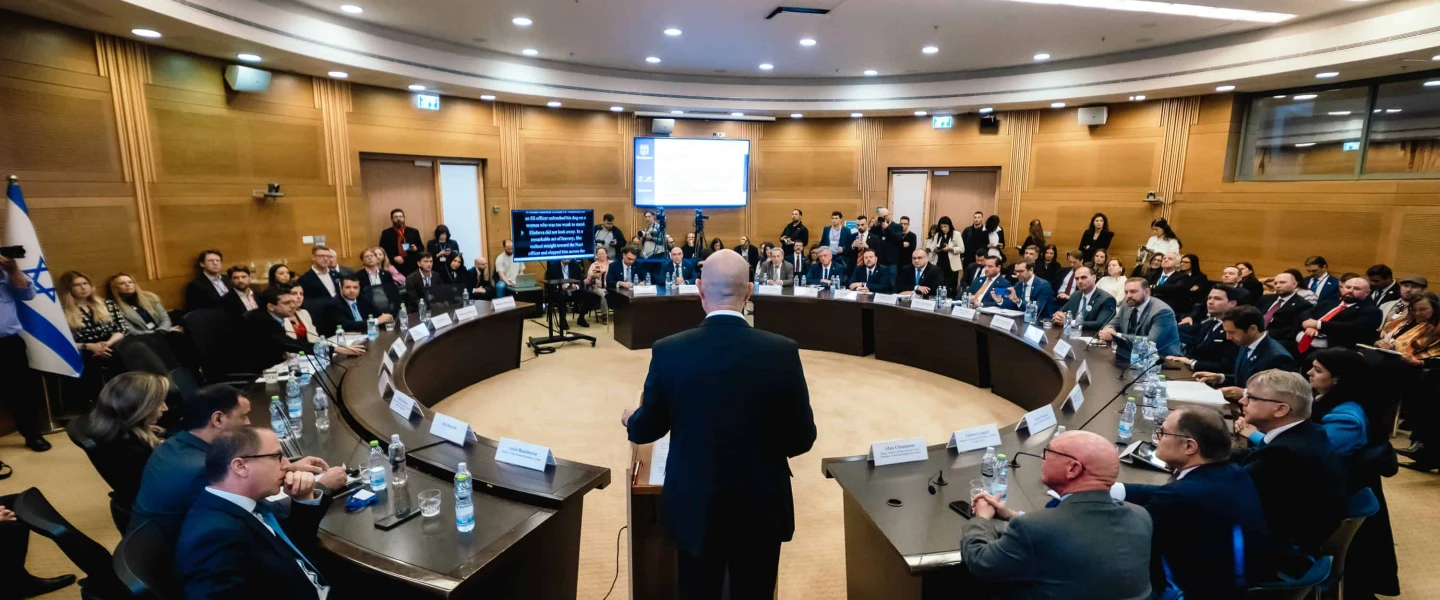 A parliamentary session in the Knesset on combating antisemitism, Jan. 26, 2026. Credit: Eclipse Media.