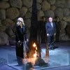 First lady of Ukraine Olena Zelenska with Yad Vashem chairman Dani Dayan (at right) at the World Holocaust Remembrance Center in Jerusalem, June 20, 2023. Credit: Yad Vashem.