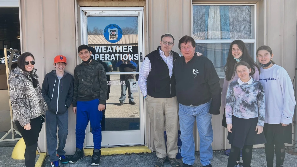Rabbi Avrohom Litvin, Chabad of the Bluegrass State visits NSHA Team. Credit: Courtesy.