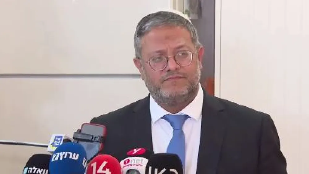 Otzma Yehudit Chairman Itamar Ben-Gvir announces his party won't attend Knesset votes as long as he's not included in security discussions, May 3, 2023. Source: Twitter.