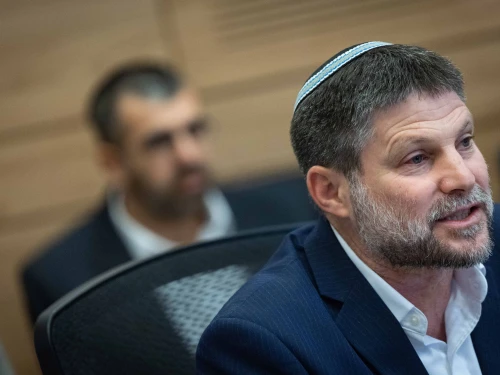 Israeli minister of Finance Bezalel Smotrich attends a Finance committee meeting at the Knesset, the Israeli parliament in Jerusalem on Aug. 14, 2025. Photo by Yonatan Sindel/Flash90.
