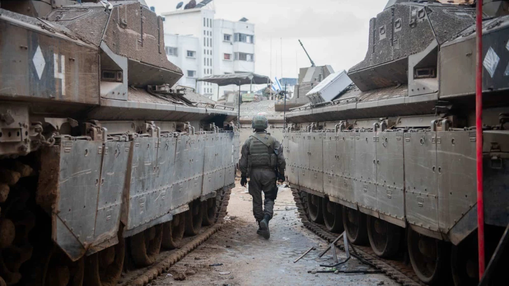 Israeli troops operating in the Hamas-ruled Gaza Strip, Dec. 20, 2023. Credit: IDF.
