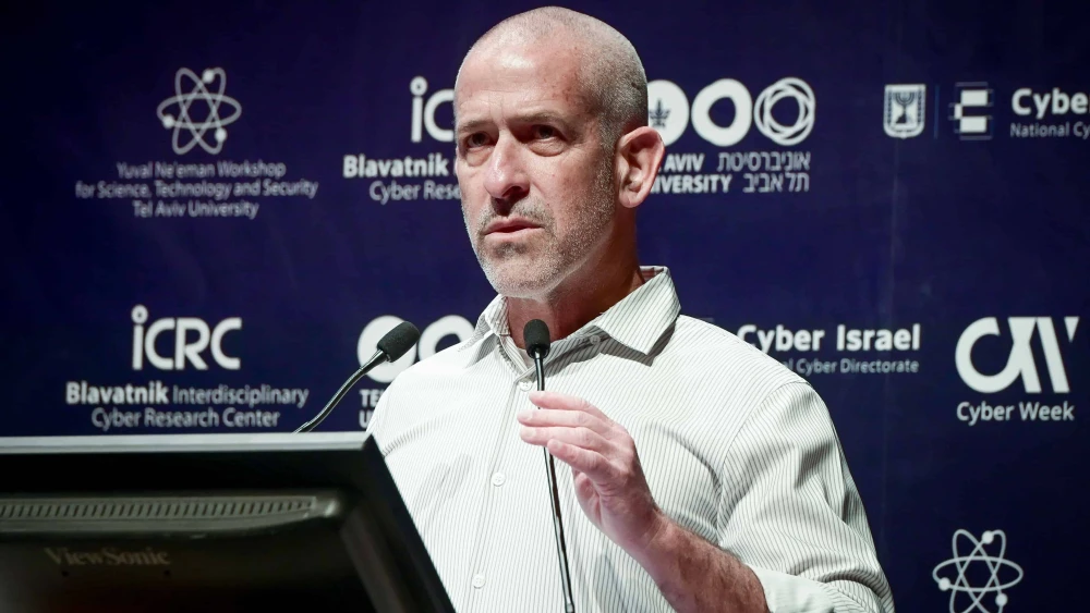 Ronen Bar, head of the Shin Bet security service, speaks at the annual Cyber Week at Tel Aviv University on June 27, 2023. Photo by Avshalom Sassoni/Flash90.