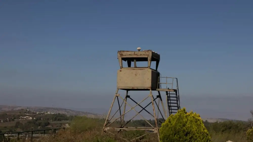 An IDF guard post on the Lebanese border, Aug. 10, 2023. Photo by Chaim Goldberg/Flash90.