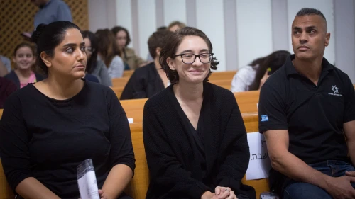 Lara Alqasem, a 22-year-old American graduate student, arrives to the courtroom at the Israel Supreme Court in Jerusalem on Oct. 17, 2018. Credit: Miriam Alster/Flash90.