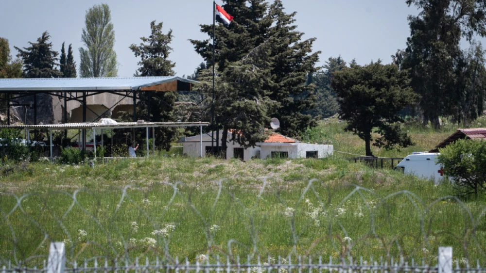 U.N. peacekeepers transfer two Syrian prisoners from Israel back to Syria at the Quneitra Border crossing in the Golan Heights, on April 28, 2019. Photo: Basel Awidat/Flash90.
