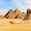 Pyramids of Giza and the Great Sphinx in Egypt