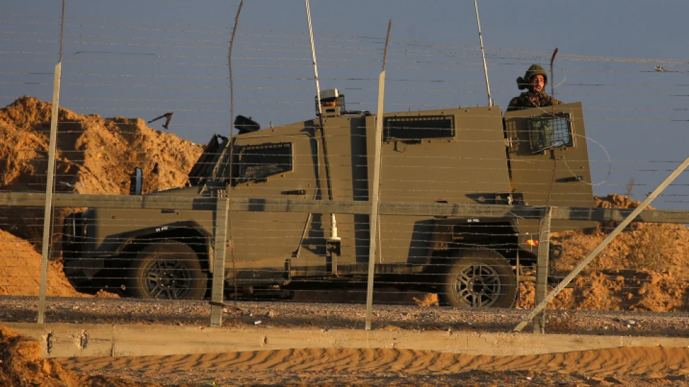 Israeli soldiers patrol the Israel-Gaza border, Dec. 27, 2019. Photo by Fadi Fahd/Flash90.