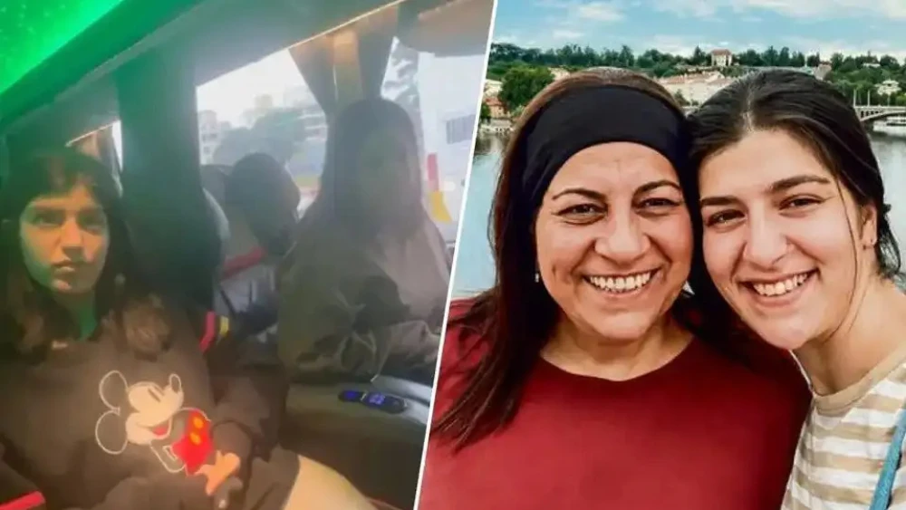 Mali and Liel Yahalomi after being located in Argentina. Photo: Israel Police Spokesperson's Unit.