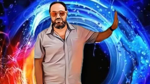 Professor Amir Amedi with a simulation of a soundscape that conveys geometric information to the brain, allowing the blind to “see.” Photo courtesy of Amir Amedi.