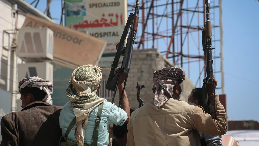 Fighters in the Yemeni city of Taizak. Credit: Ramalrasny/Shutterstock.
