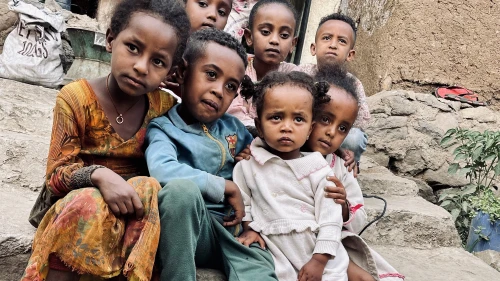 Ethiopian children in Gondar. Photo by Eliana Rudee.