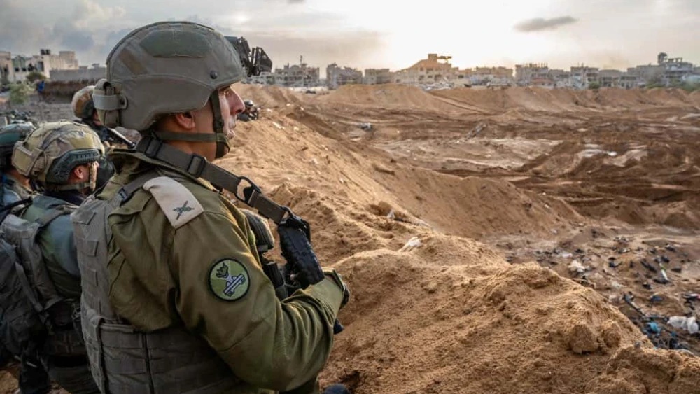 Israeli troops operating in the Hamas-ruled Gaza Strip, Nov. 16, 2023. Credit: IDF.