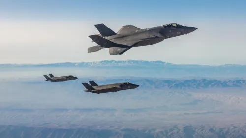 “Adir” (F-35I) aircraft on their way to strike in Iran, March 15, 2026. Credit: IDF.