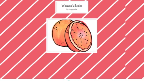 The cover of a Passover Haggadah that was customized for a women's seder and created through the Haggadot.com platform. Credit: Haggadot.com.