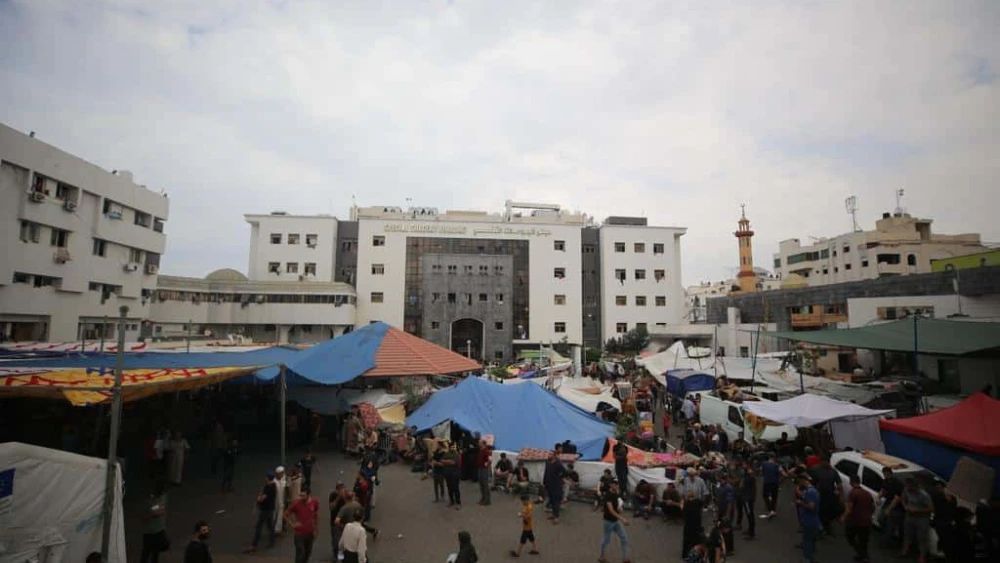 Shifa Hospital in Gaza City, Oct 29, 2023. Photo by Majdi Fathi/TPS.
