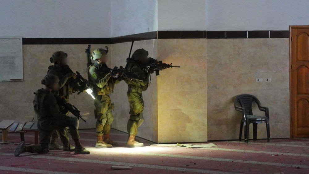 Israeli forces operating in the Gaza Strip, Feb. 10, 2024. Credit: IDF.