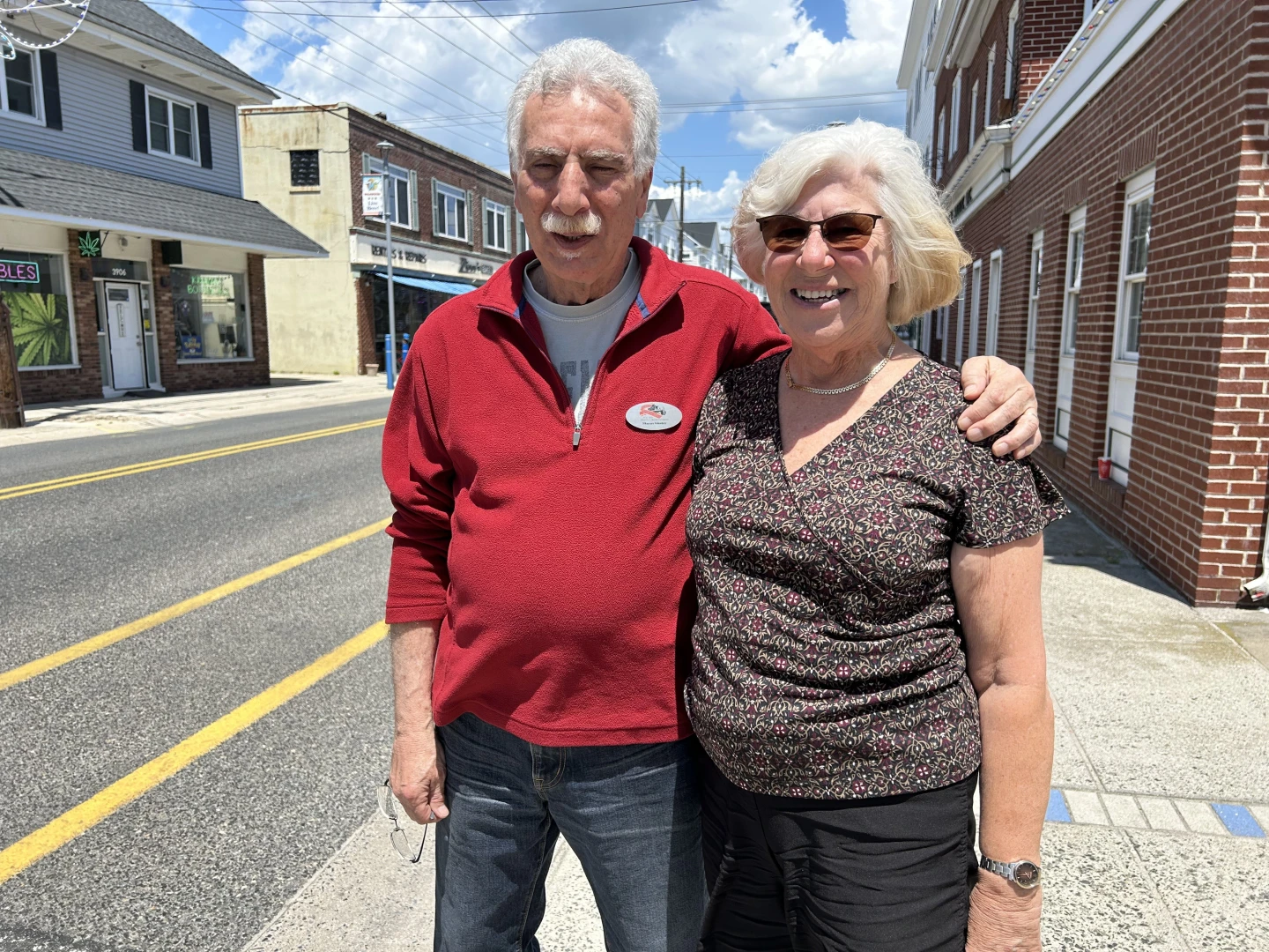 Bruce Tell and Ruth Edelman in Wildwood, N.J., June 2026. Photo by Ethel G. Hofman