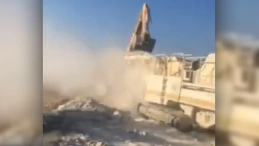 The damage caused to Prophet Joshua's altar on Mount Ebal. Source: Screenshot.