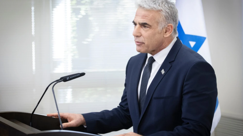 Israeli Foreign Minister speaks during a faction meeting at the Knesset, on Dec. 6, 2021. Photo by Oliver Fitoussi/Flash90.