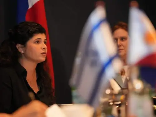 Israeli Deputy Foreign Minister Sharren Haskel on a visit to the Philippines. Credit: Lloyd Cruz Santos/ Chronos & Kairos Studio, October 19, 2025.