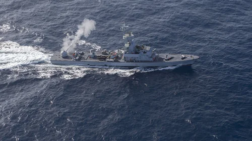 An Israeli Navy ship takes part in a NATO exercise hosted by the Greek Hellenic Navy in November. Credit: IDF Spokesperson’s Unit.