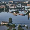 The aftermath of the Ukraine dam collapse. Source: Twitter.
