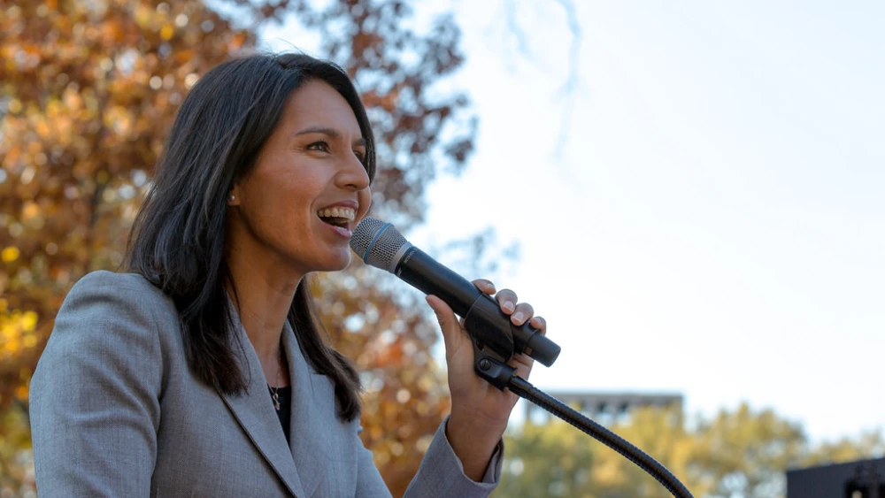 Rep. Tulsi Gabbard (D-Hawaii) at the People's Rally in Washington, D.C. Credit: Lorie Shaull/Flickr.