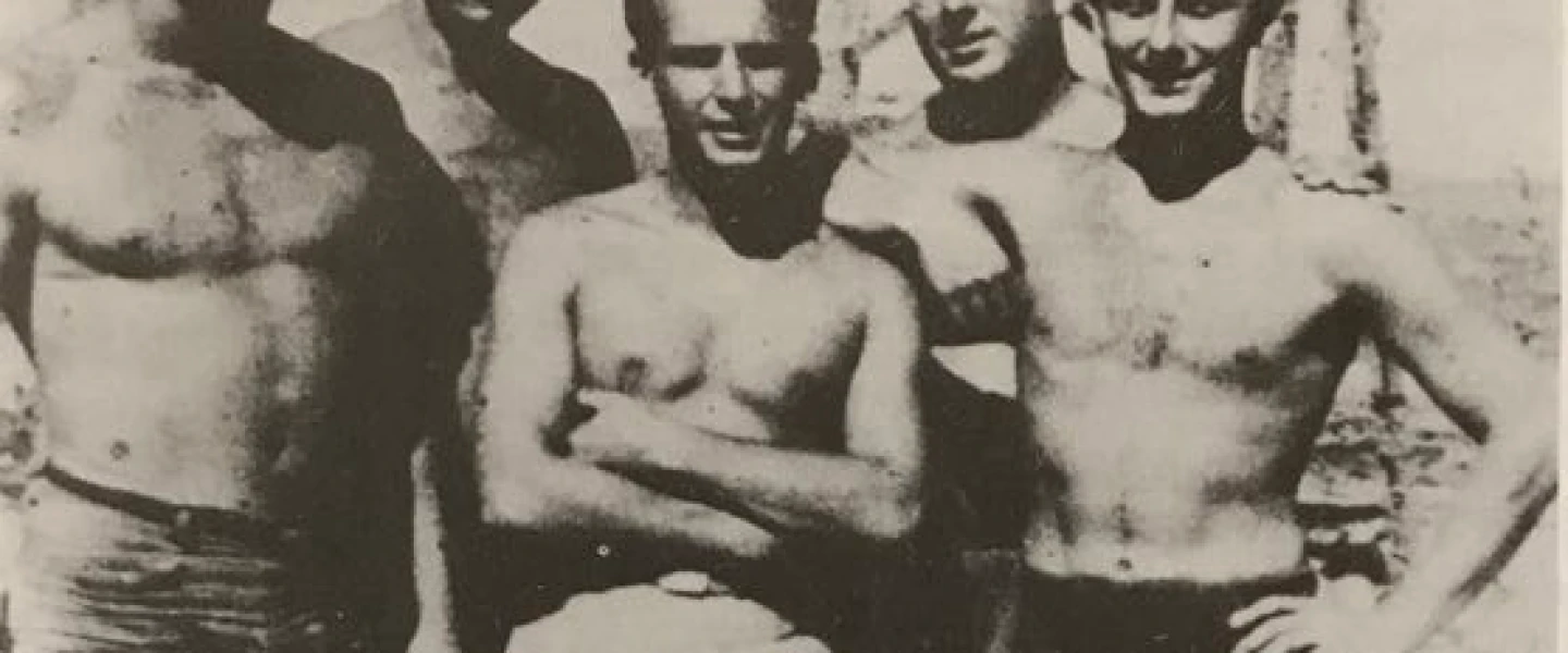 Murray Greenfield, a 91-year-old New York native who made aliyah prior to Israel's establishment in 1948, is pictured on the right. Credit: Courtesy.