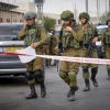 Israeli security forces at the scene of a shooting attack in the Barkan Industrial Park area on Oct. 7, 2018. Photo by Flash90.