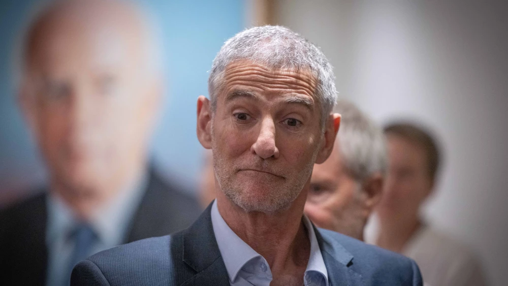 Then-Israeli Labor Party Chairman Yair Golan attends a faction meeting at the Knesset in Jerusalem, June 3, 2024. Photo by Chaim Goldberg/Flash90.