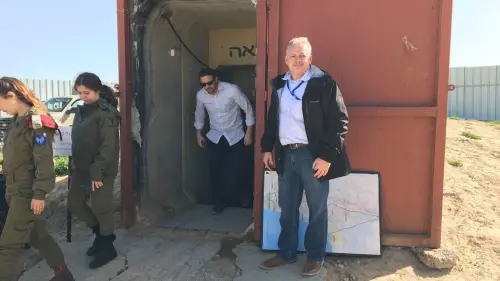 Incoming House Rep. Denver Riggleman of Virginia participates in a five-day visit to Israel, along with other incoming congressional members to learn about the region. Photo courtesy of Denver Riggleman.