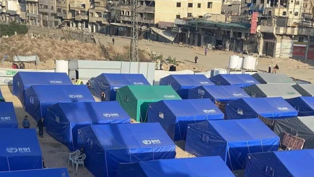 Tents in Gaza Strip