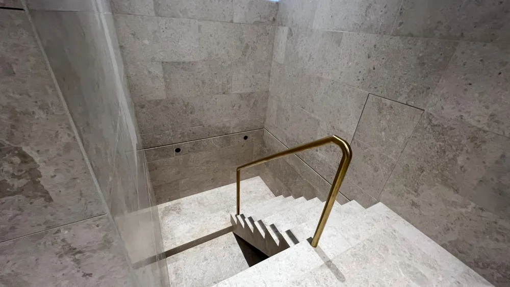 A mikvah in the Moses Ben Maimon Synagogue at the Abrahamic Family House site on Saadiyat Island, United Arab Emirates. Photo by Avi Kumar.