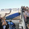 New immigrants from North America arrive in Israel on a Group Aliyah Flight sponsored by Nefesh B'Nefesh. Aug. 14, 2019. Credit: Flash90.