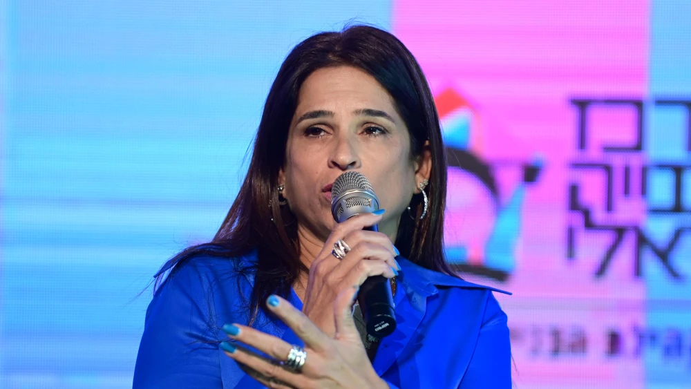 MK Merav Ben-Ari at a conference of the Israeli Building Center in Tel Aviv on Oct. 20, 2022. Photo by Tomer Neuberg/Flash90.