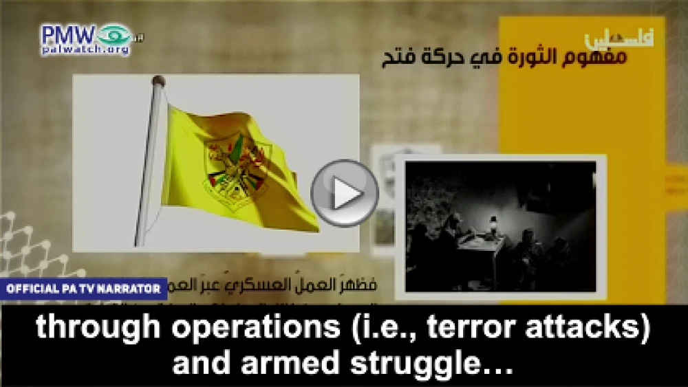 “Lexicon of the Revolution” on official P.A. TV, May 29, 2020. Source: Screenshot by PMW.