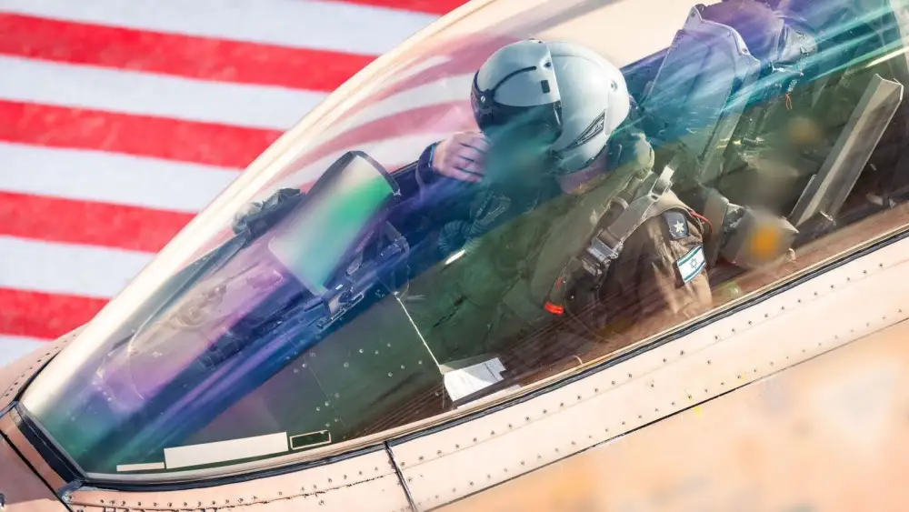 Israeli Air Force fighter jets take off and land during “Roaring Lion,” an operation the military says aims to deliver a heavy blow to the Iranian regime and remove long-term threats to Israel. Credit: Israeli Air Force.