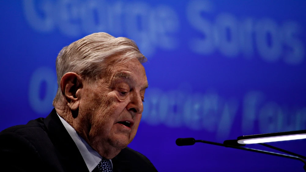 George Soros, founder and chairman of the Open Society Foundation gives a speech during Economic Forum in Brussels, Belgium, on June 1, 2017. Credit: Alexandros Michailidis/Shutterstock.