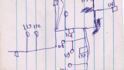 A map of a Hamas tunnel network discovered by Israeli soldiers in the Gaza Strip. Credit: IDF.
